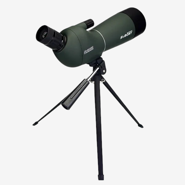Longue-vue exotelos SVBONY SV28 verte avec trépied, prisme BAK4 et zoom 20-60x pour observation ornithologique