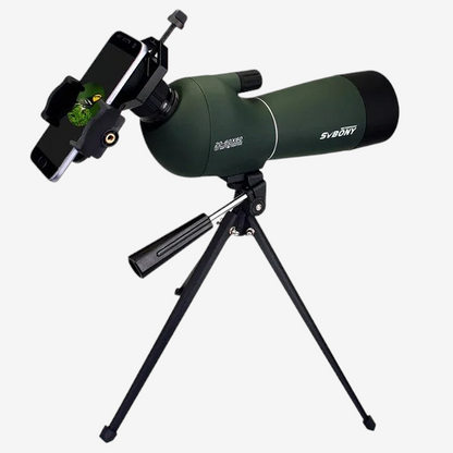 Longue-vue exotelos SVBONY SV28 verte avec adaptateur smartphone et trépied pour observation ornithologique