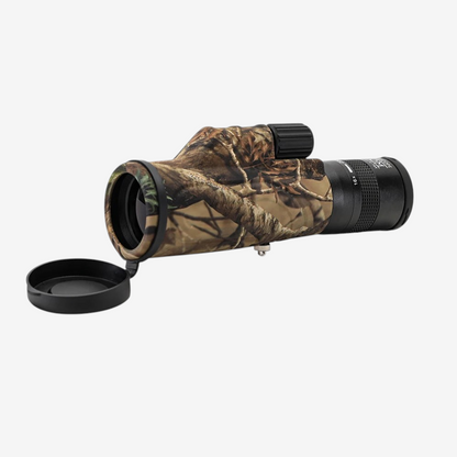 Monoculaire exotelos WG11C camouflage avec accessoires, idéal pour la randonnée et l'observation en extérieur.