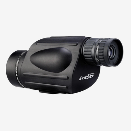 Monoculaire exotelos Svbony SV49 noir avec zoom 10-30x50, corps en caoutchouc antidérapant et optique multicouche
