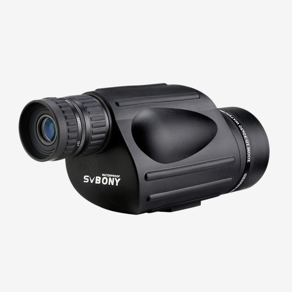 Monoculaire exotelos Svbony SV49 10-30x50 noir avec revêtement en caoutchouc antidérapant pour la randonnée