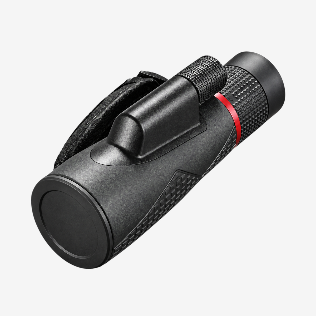 Monoculaire de vision nocturne exotelos Maifeng 8-16x56 avec lentille ED, boîtier noir et bague rouge