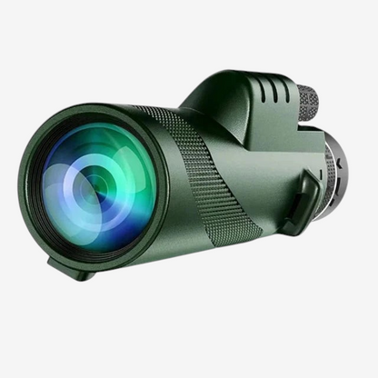 Monoculaire exotelos 80x100 haute puissance vert avec optique BAK4 et revêtement multicouche pour observation longue portée