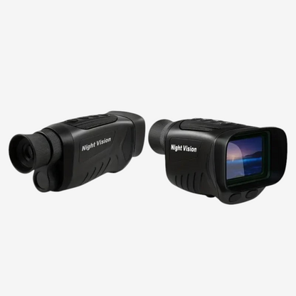 Monoculaire de vision nocturne exotelos noir avec écran IPS, zoom 6x et capacités photo vidéo haute résolution
