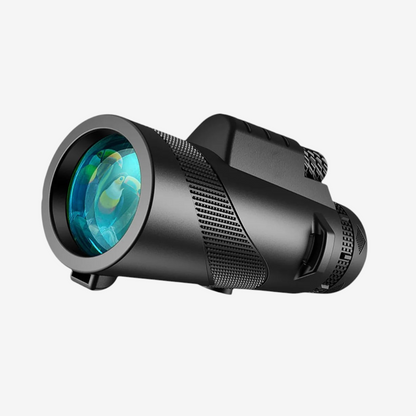 Kit monoculaire exotelos 80x100 noir avec trépied et support smartphone pour observation longue portée