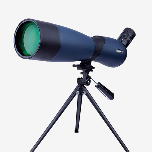 Longue-vue bleue exotelos 25-75x70 avec trépied, objectif FMC et prisme BAK4 pour observation ornithologique