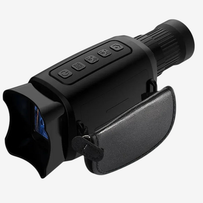 Monoculaire de vision nocturne numérique exotelos noir avec zoom 16x, écran HD et dragonne pour observation nocturne