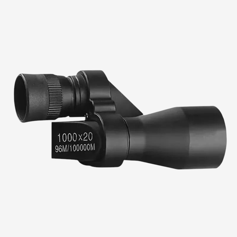 Monoculaire de poche noir exotelos 8x20 compact et léger pour la randonnée et l'observation de la nature