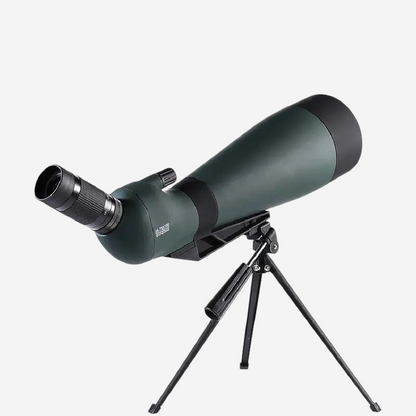 Longue-vue exotelos 25-75x100mm verte avec prisme Porro BAK4, revêtement FMC et trépied pour observation longue distance