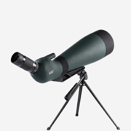 Longue-vue exotelos 25-75x100mm verte avec prisme Porro BAK4, revêtement FMC et trépied pour observation longue distance