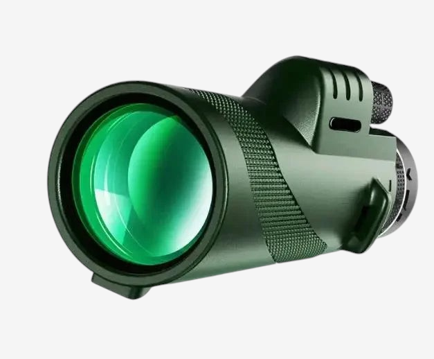 Monoculaire exotelos 80x100 vert avec objectif 40mm et prisme BAK4 pour observation nature haute définition