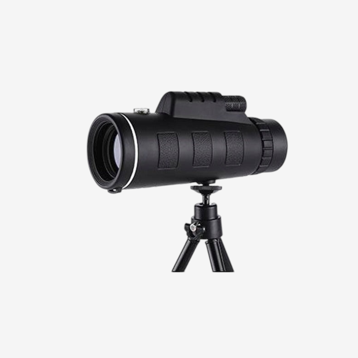 Monoculaire exotelos 40x60 noir compact avec trépied pour observation de la nature et photographie sur smartphone