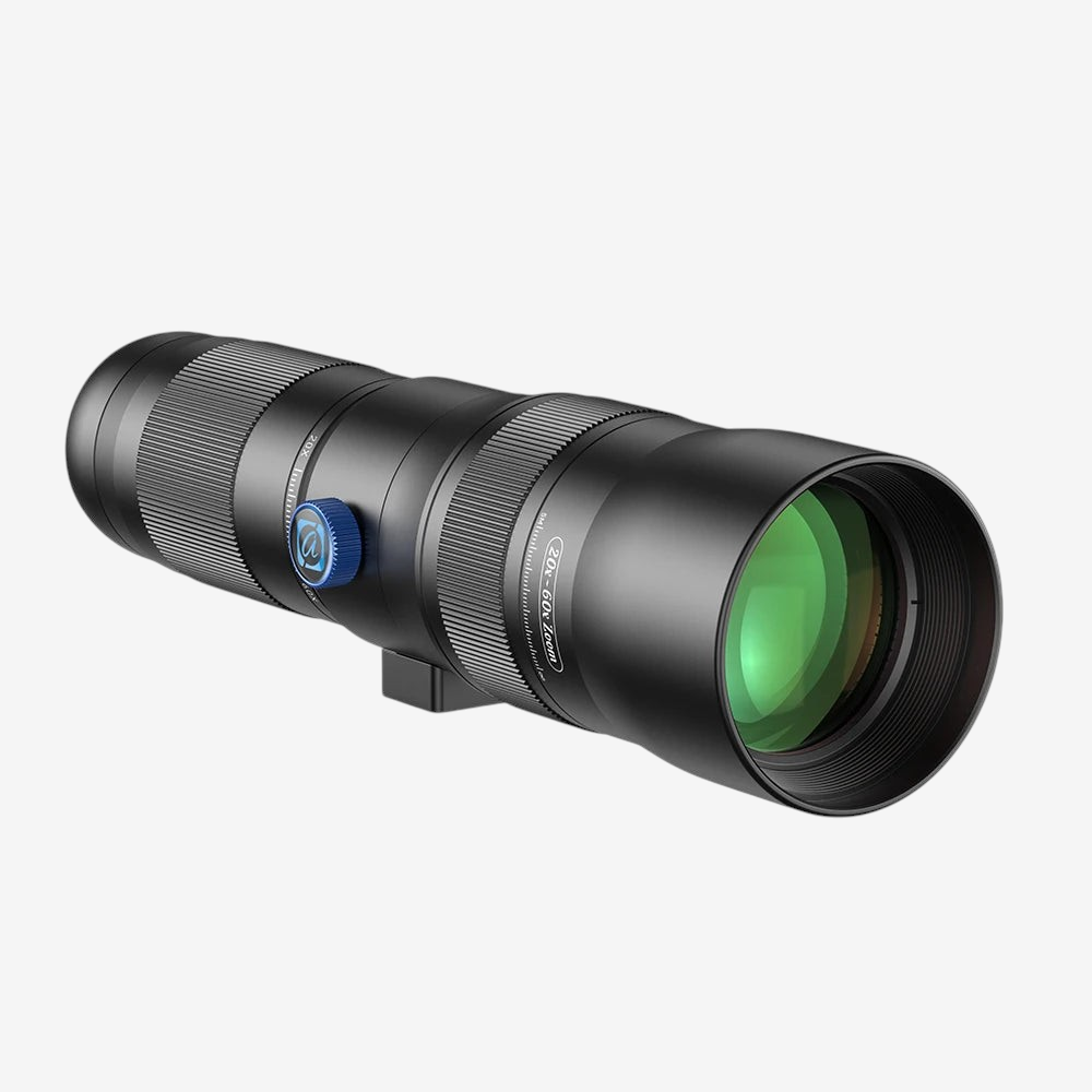 Téléobjectif exotelos APEXEL T60 noir avec zoom 20-60x et lentille à reflets verts pour photographie smartphone