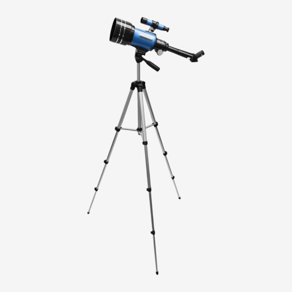 Télescope exotelos 70mm bleu pour débutants avec trépied extensible en aluminium pour observation astronomique