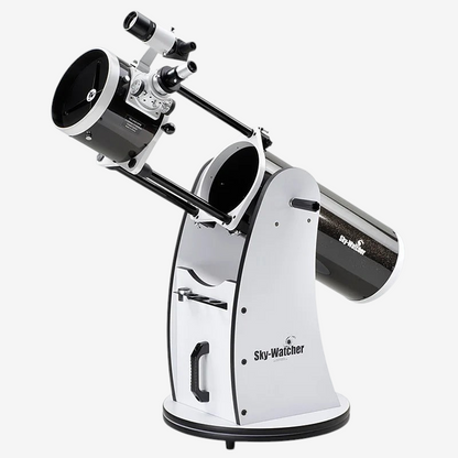 Télescope Dobsonien pliable Skywatcher 203mm sur monture azimutale blanche pour observation astronomique