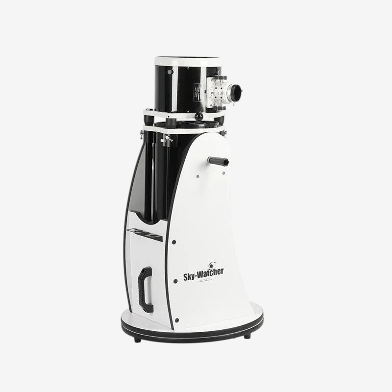 Télescope Dobsonien pliable Skywatcher 203mm de exotelos, design Newtonien blanc et noir pour astronomie amateur