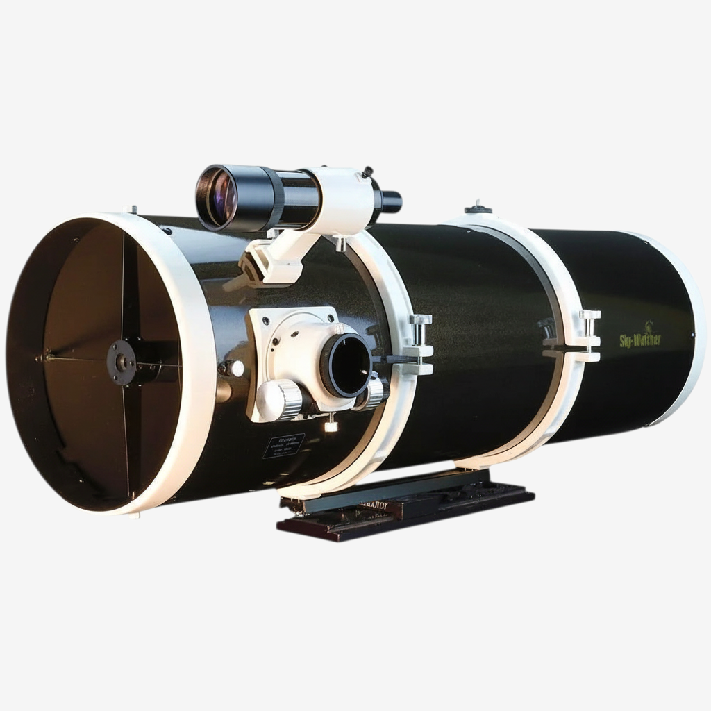 Télescope Newton Skywatcher Cinda 250mm noir avec mise au point double vitesse, vendu par exotelos