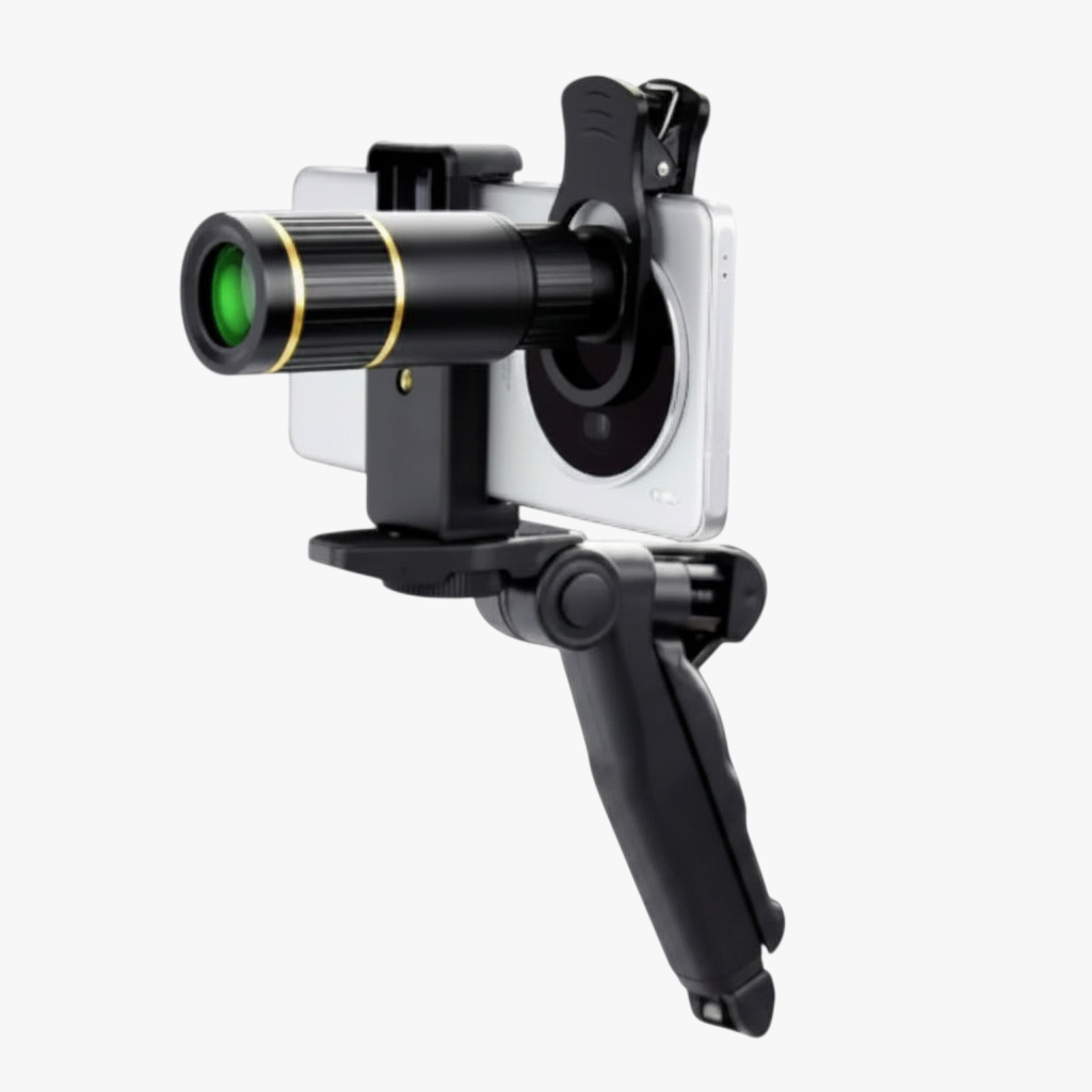 Monoculaire exotelos 22x en aluminium avec adaptateur smartphone et trépied pour photographie longue distance